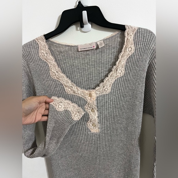 Vintage 90s Victoria’s Secret ribbed lace cotton slip dress - Picture 13 of 13